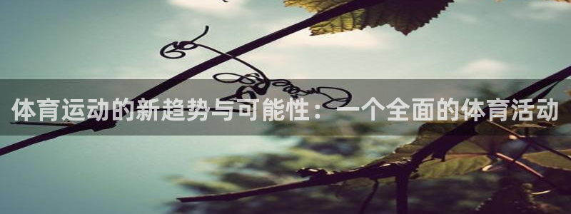 vsport体育在线官网：体育运动的新趋势与可能性：一个全面的体育活动